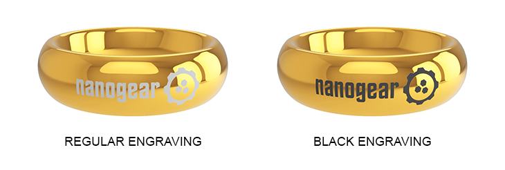 Laser engraving Tungsten Rings nanogear