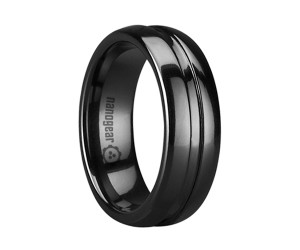 Ceramic ring with groove in the middle "HOLMETRY"